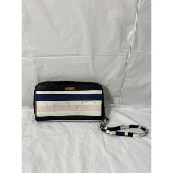 Kate Spade Striped Wallet - Picture 1 of 15